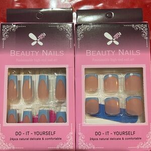 Beauty Nails NIB Fashion Finger and Toe nails Kits